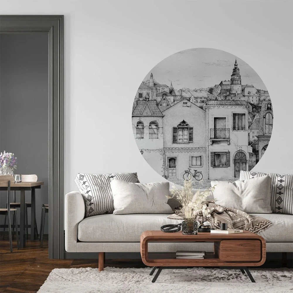 Carta da parati Wall Art Vichy Circle (2)
