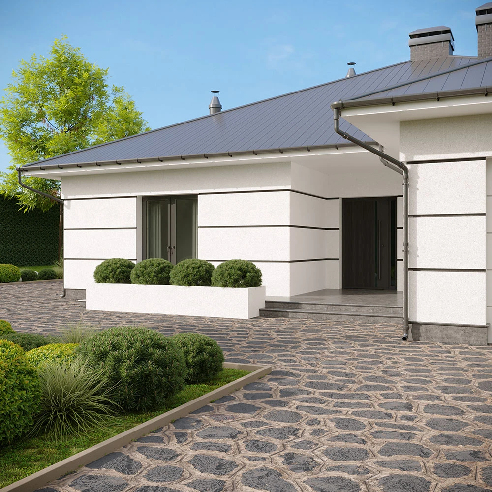Modern Exterior Private Villa 3D Scene (6)