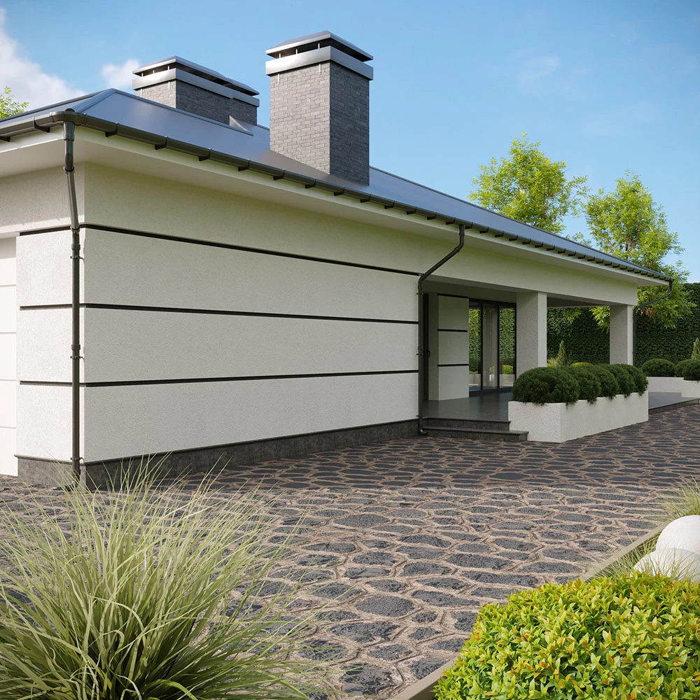 Modern Exterior Private Villa 3D Scene (7)