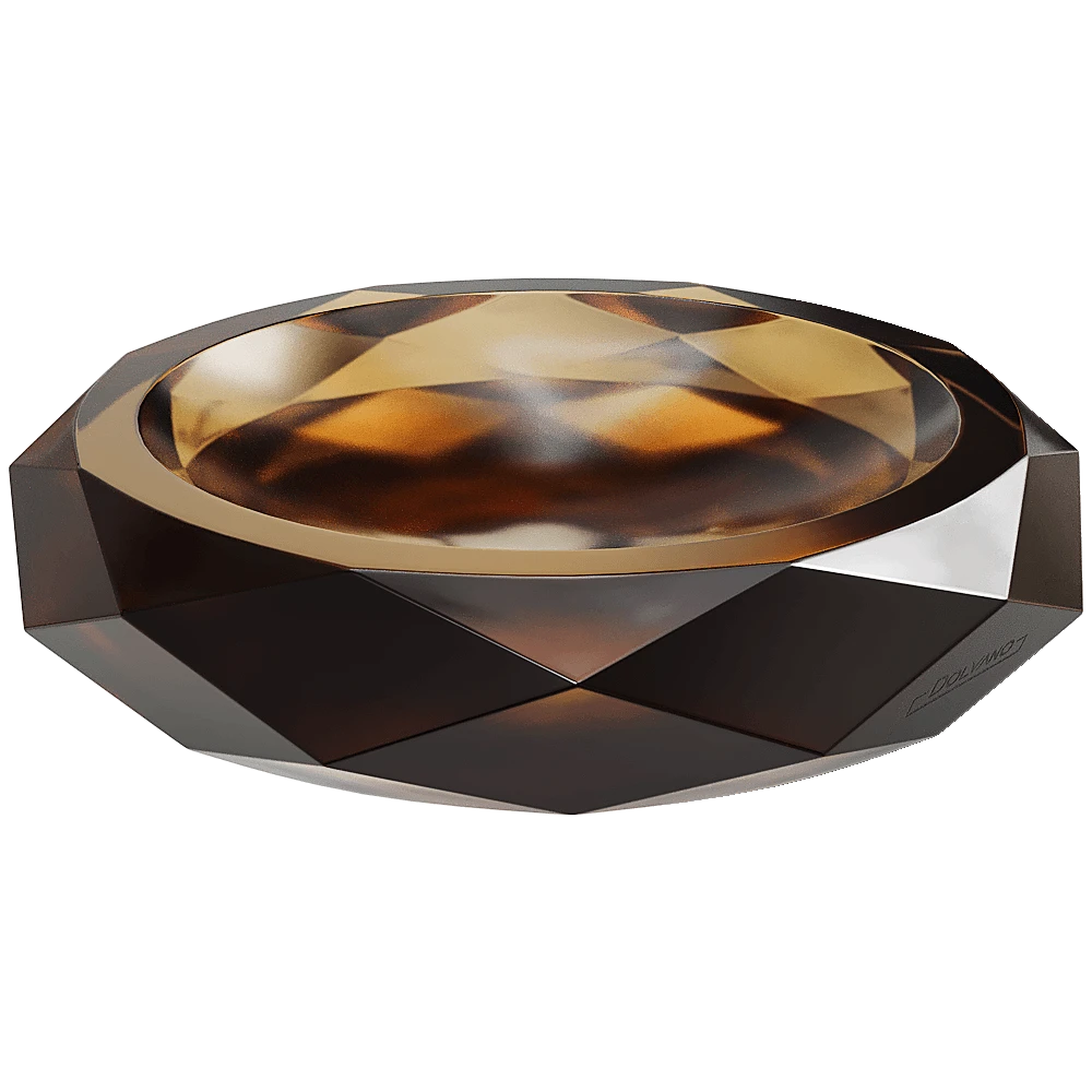 Ashtray Dolvano Brown V1
