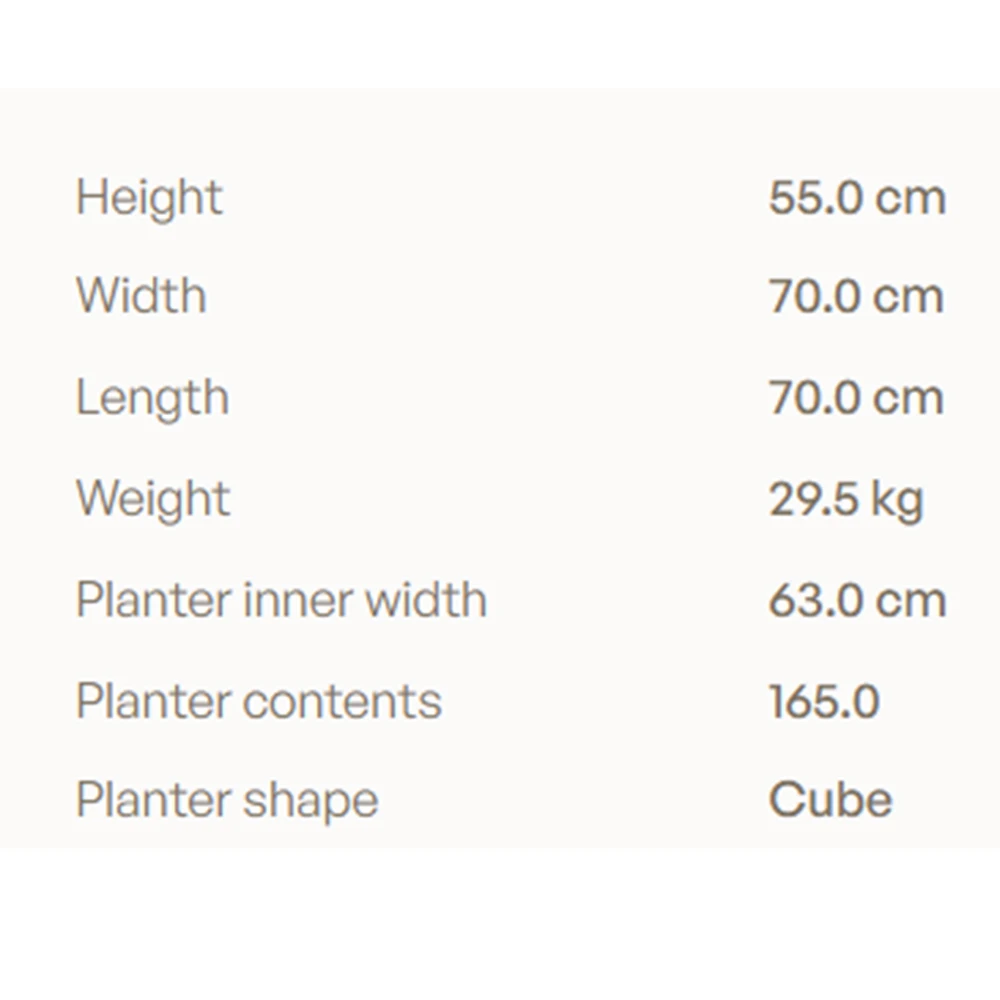 Planter Royal Botania Botaniq Teak 70x70cm (4)