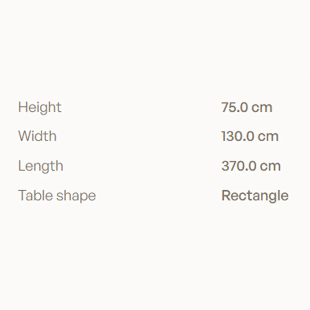 Dining Table Royal Botania Regaliz Section Standart Lavastone (2)