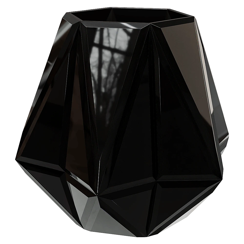 Vaso di Fiori Dolvano Nero