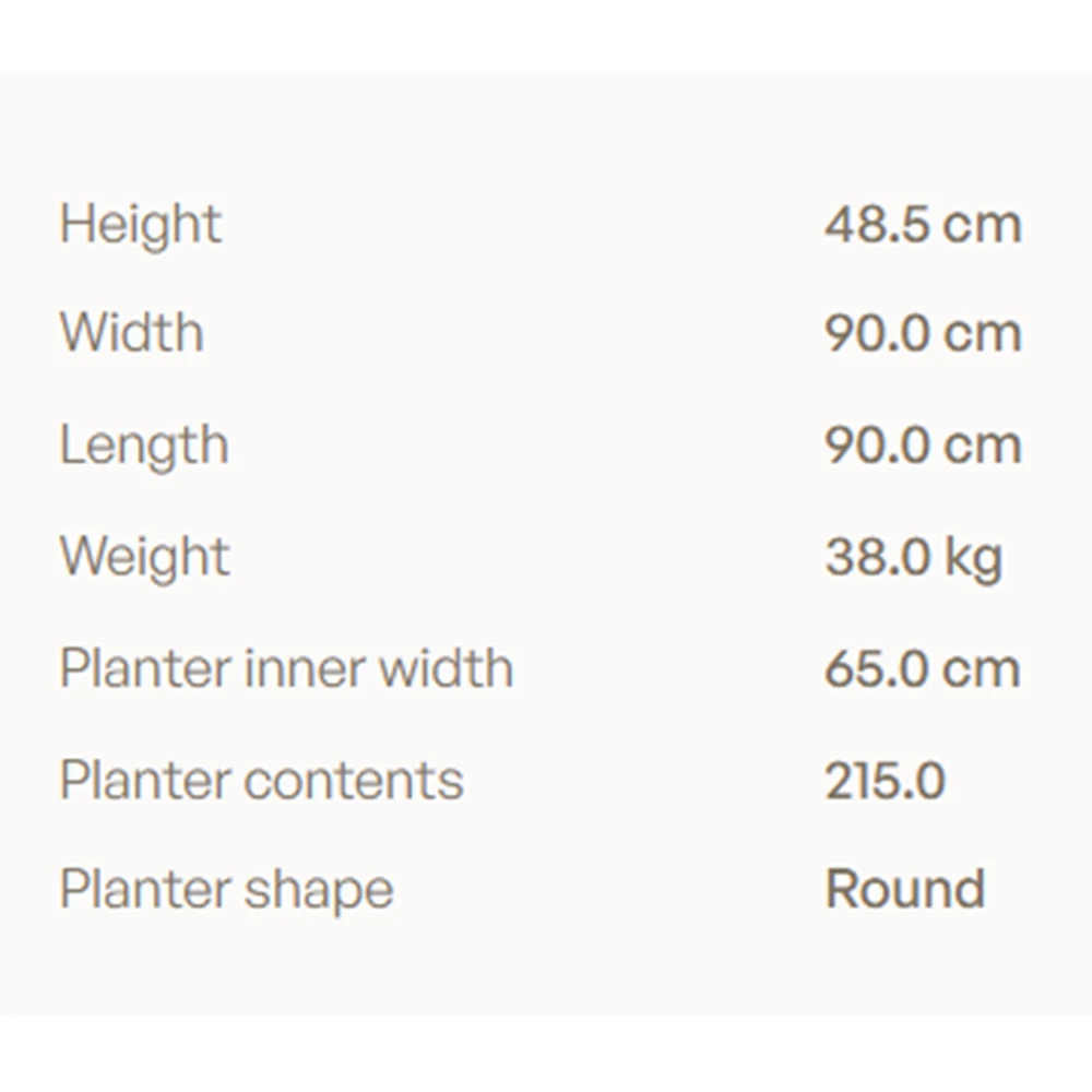 Planter Royal Botania Bariq teak Ø90 (4)