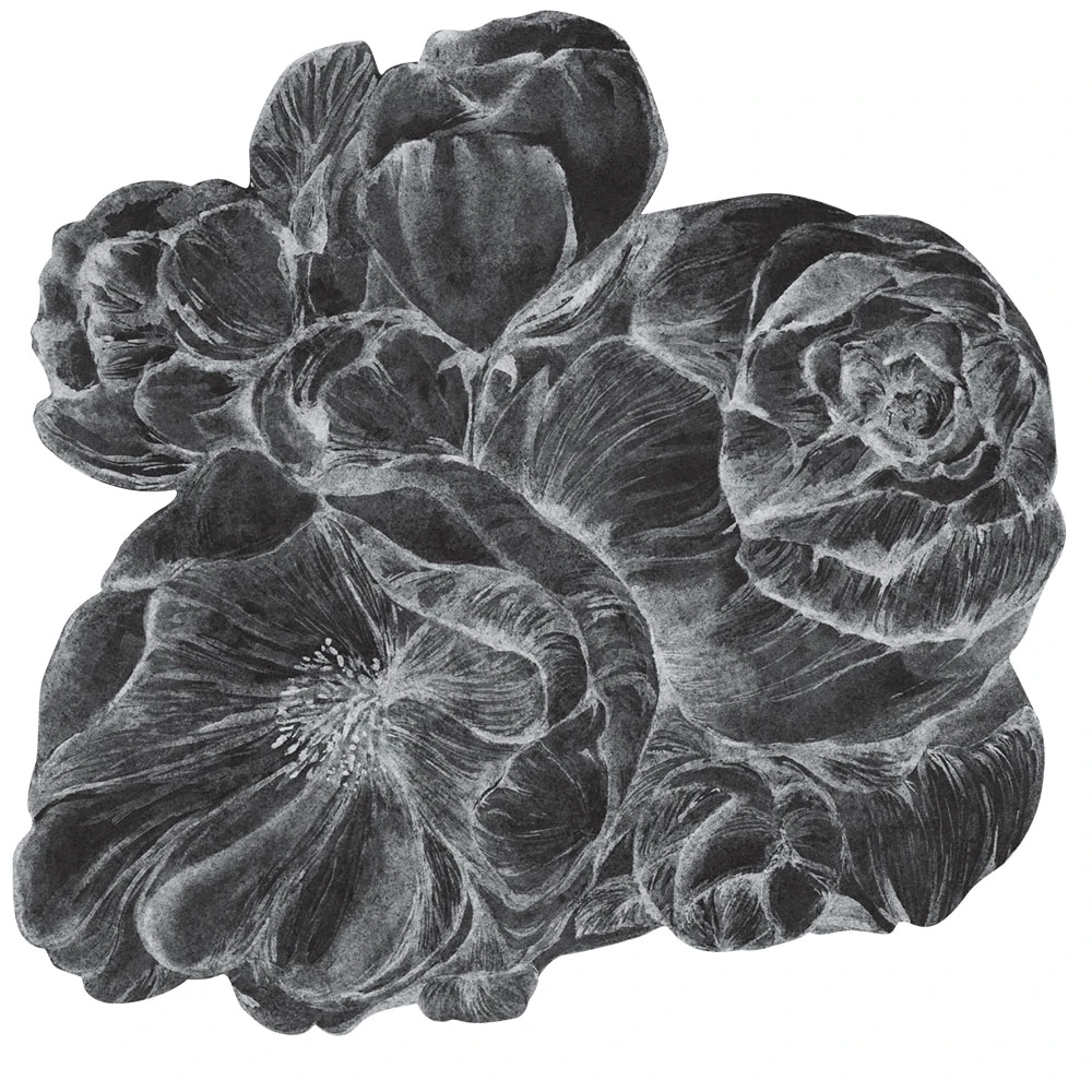 Tapete Wall Art Brassica Dark circle
