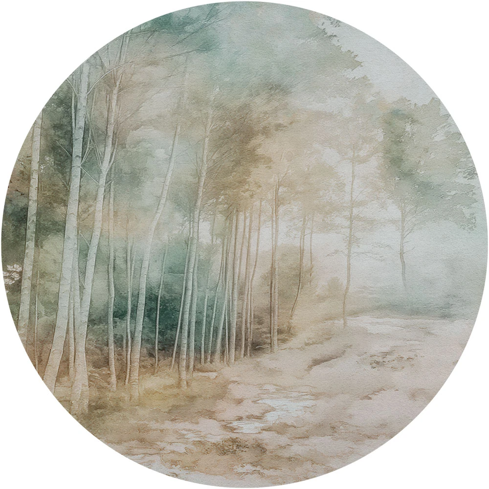 Wallpaper Wall Art Foresta circle