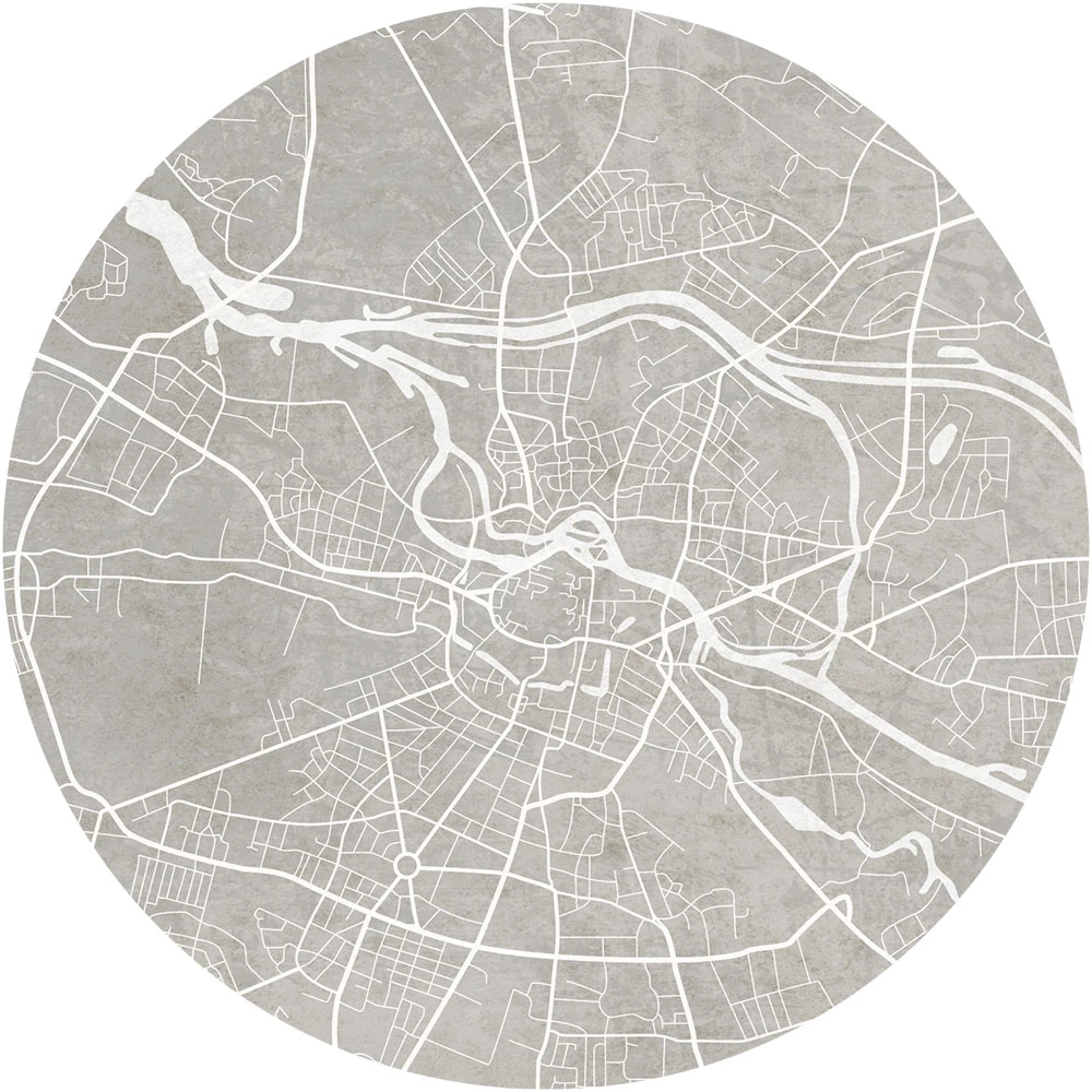 Papier peint Wall Art Breslau Grey circle
