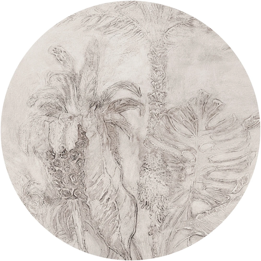 Carta da parati Wall Art Esotico Beige cerchio