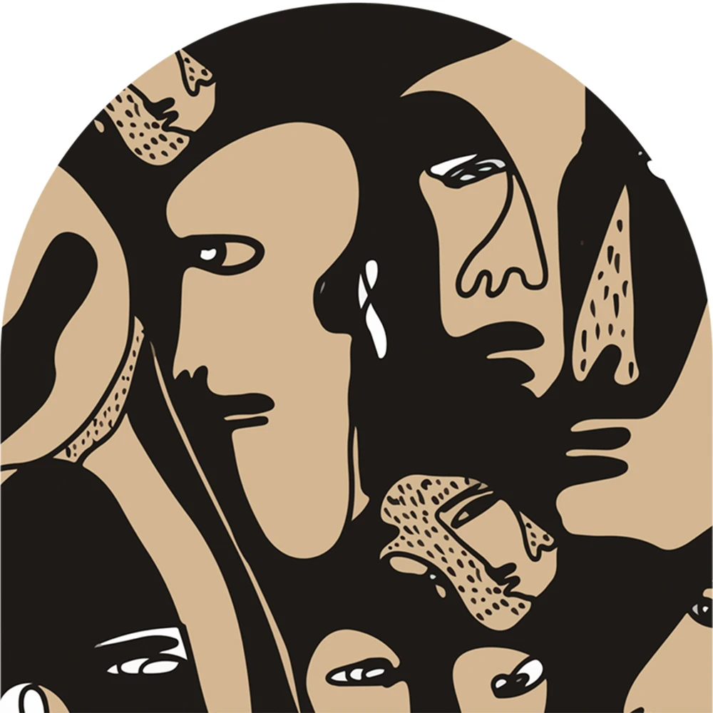 Wallpaper Wall Art Faces arc