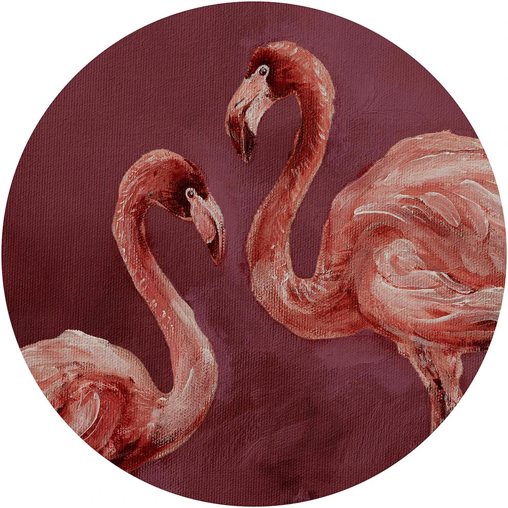 Tapete Wall Art Fenico Burgundy circle