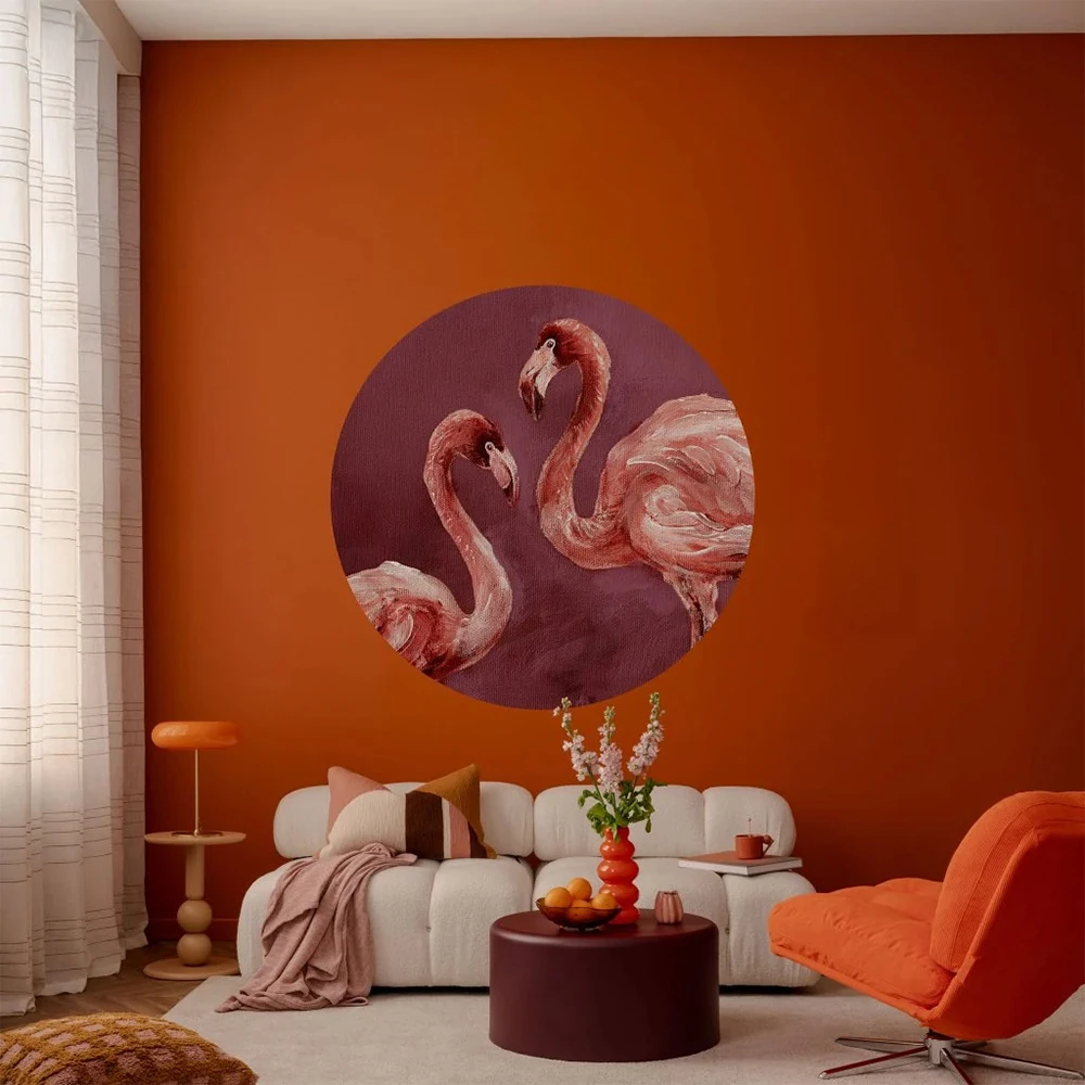 Tapete Wall Art Fenico Burgundy circle (2)