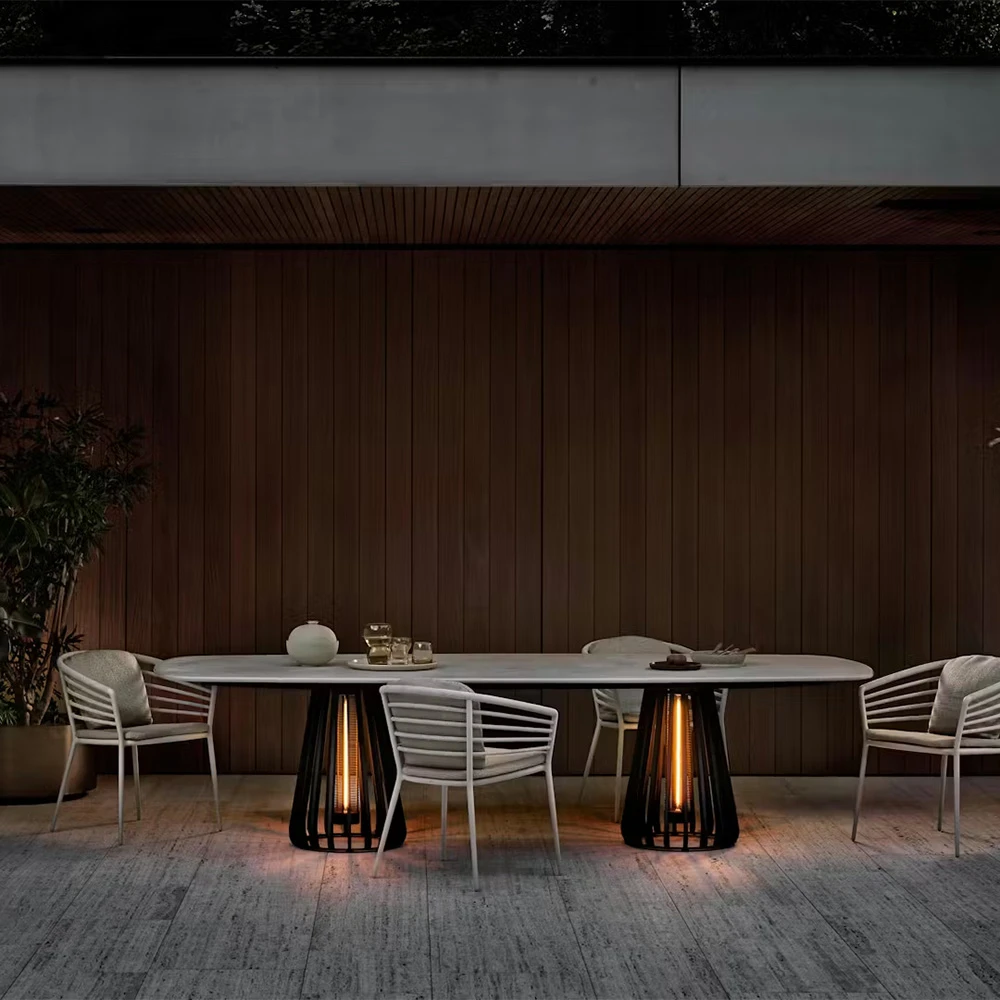 Mesa de comedor baja Royal Botania Furniz 220x120cm con tapa de cerámica (2)