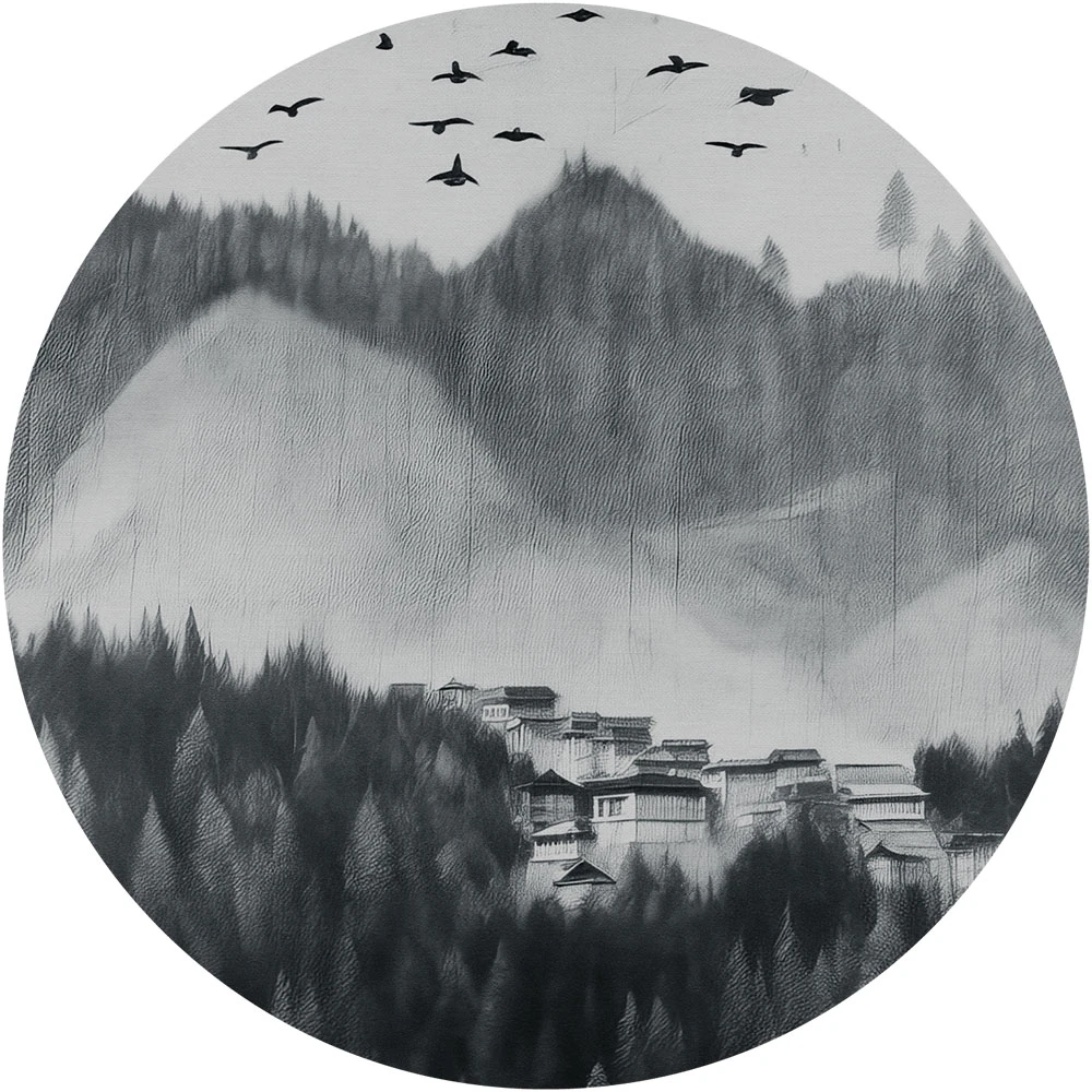 Wallpaper Wall Art Tenebis circle