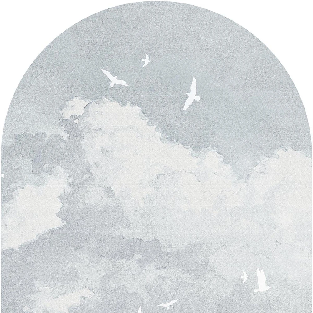 Papel pintado Wall Art White Birds arc