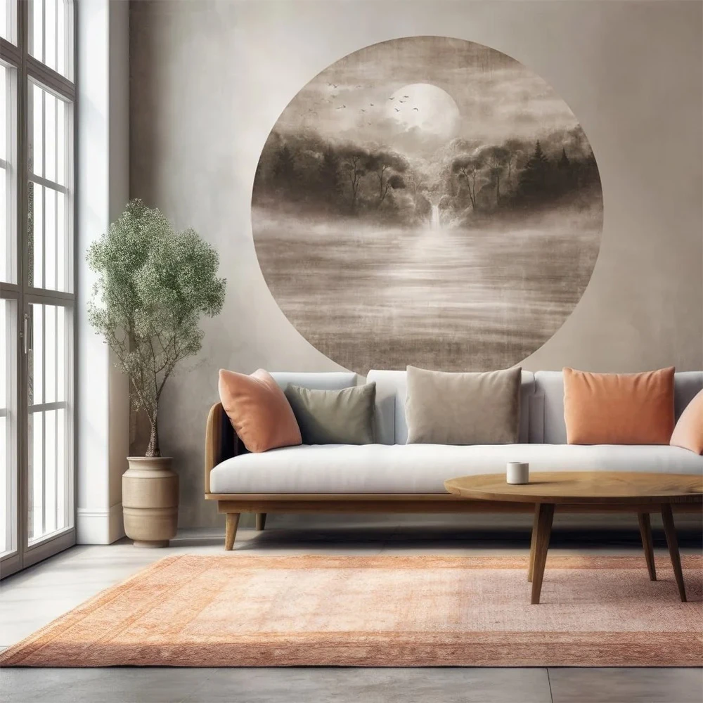 墙纸 Wall Art Tramonto circle (2)