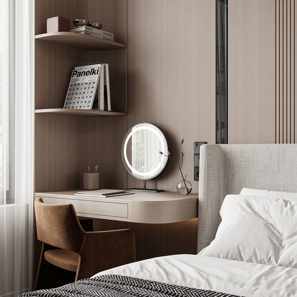 Escena 3D de Interior de Dormitorio Moderno (6)