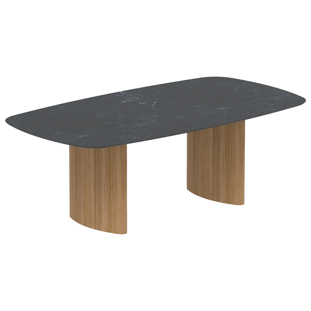 Tavolo da pranzo Royal Botania Regaliz Standard con piano in ceramica