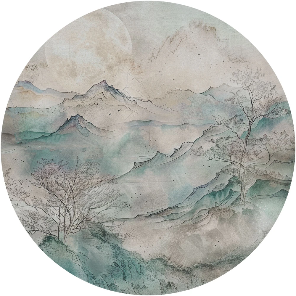Wallpaper Wall Art Sapporo circle | Buy or Download Texture for Free