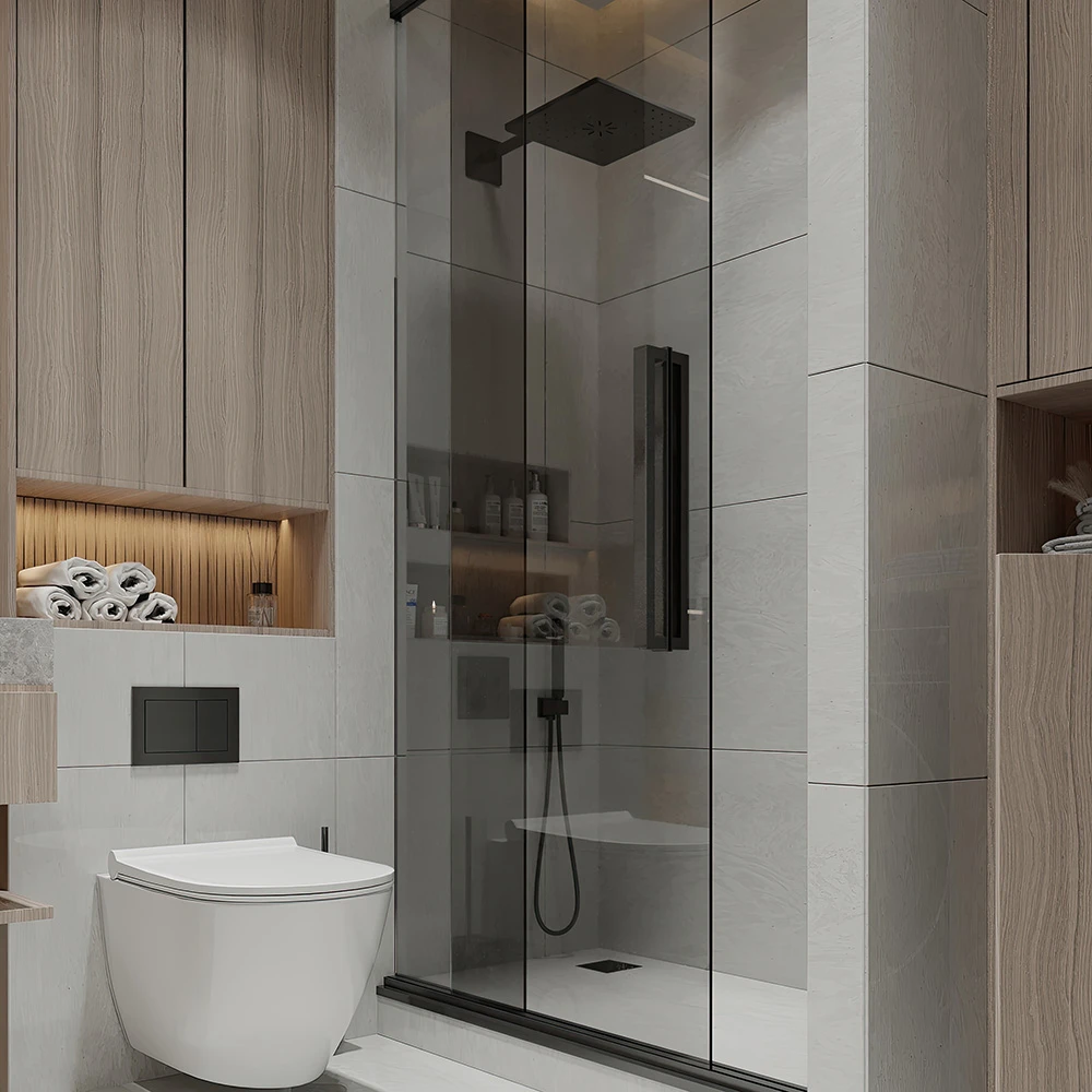 Modern Bathroom Interior 3D Scene (2)