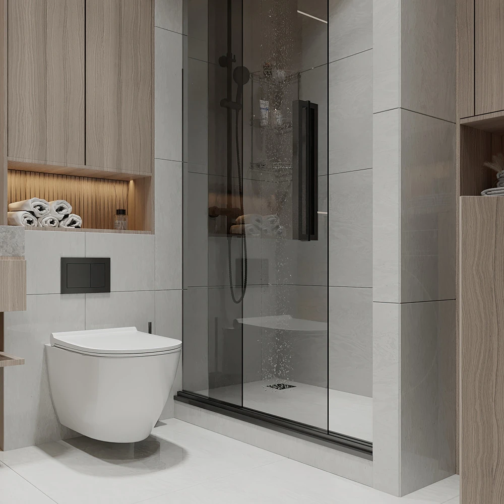 Modern Bathroom Interior 3D Scene (6)