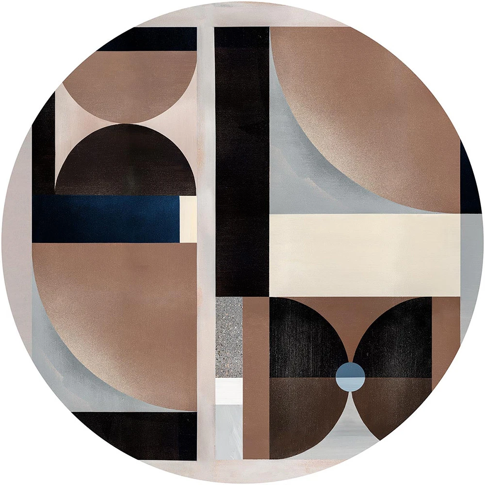 Papier peint Wall Art Opus Cobalt cercle