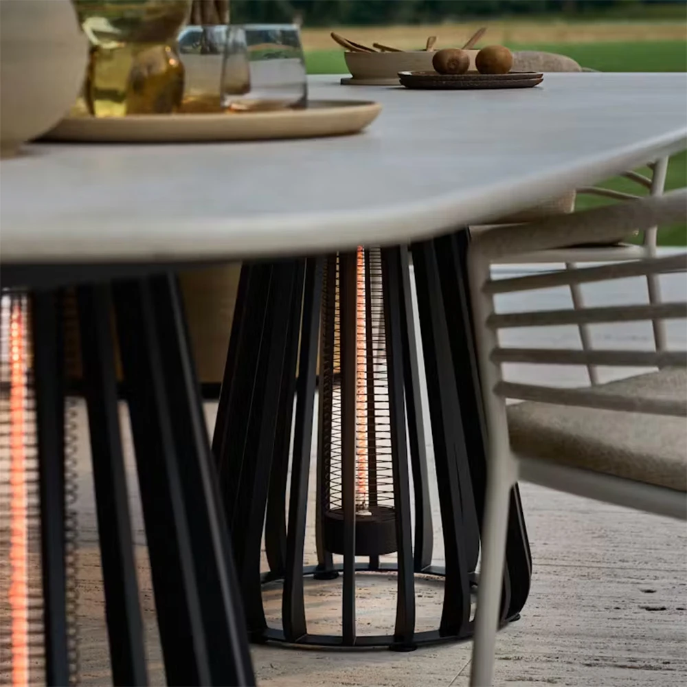 Tavolo da pranzo Royal Botania Furniz Low Dining Super Ellipse piano in ceramica (2)