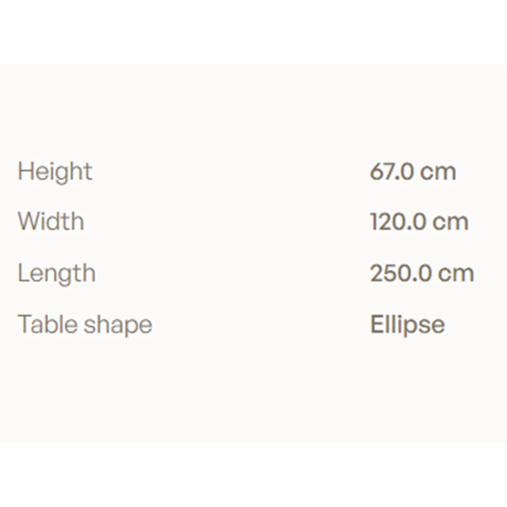 Tavolo da pranzo Royal Botania Furniz Low Dining Super Ellipse piano in ceramica (3)