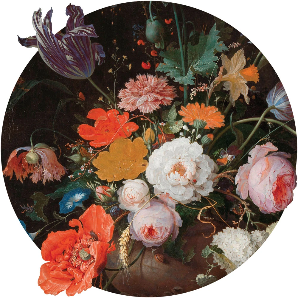 Papier peint Wall Art Prairie Noire circle
