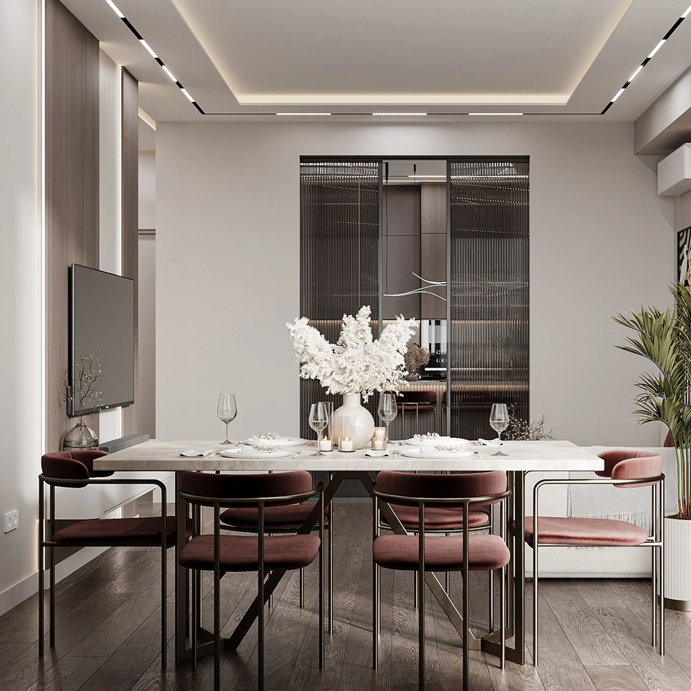 Modern Open Plan Interior Living 3D Scene (11)