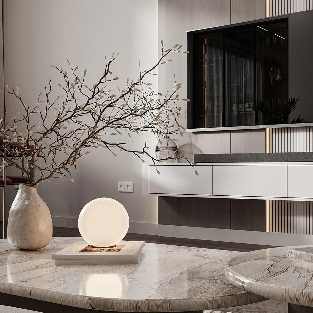 Modern Open Plan Interior Living 3D Scene (12)