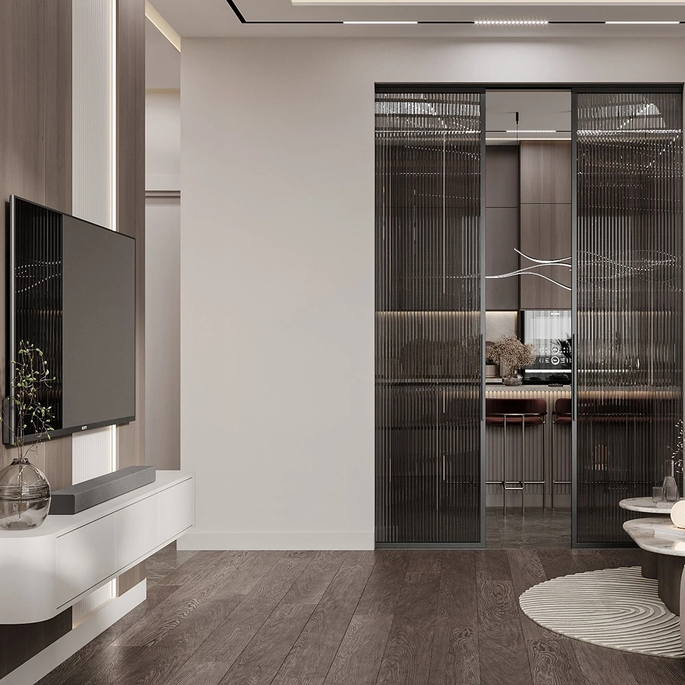 Modern Open Plan Interior Living 3D Scene (13)