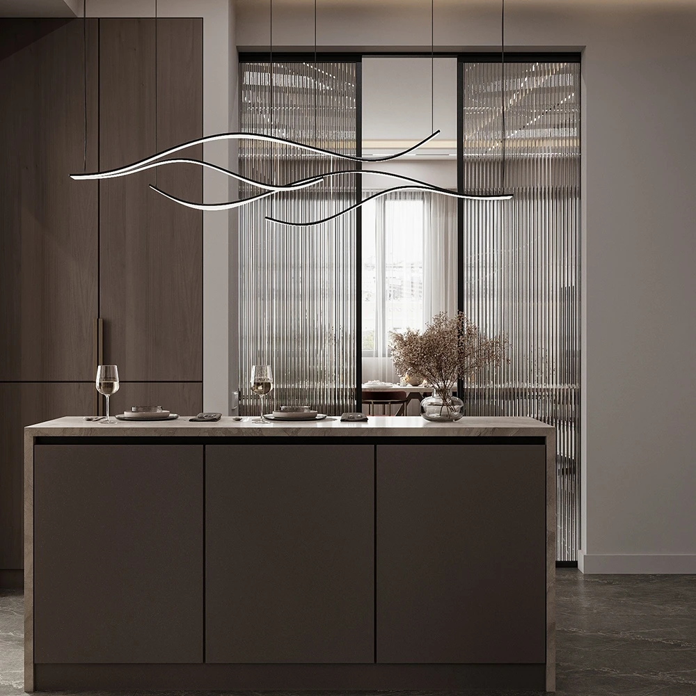 Modern Open Plan Interior Living 3D Scene (16)